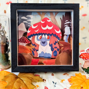 Spirit Familiar - Bonnet - Adoptable Mushroom Bear Puppy Creature Art Piece for Home Decor, Ritual, Focus