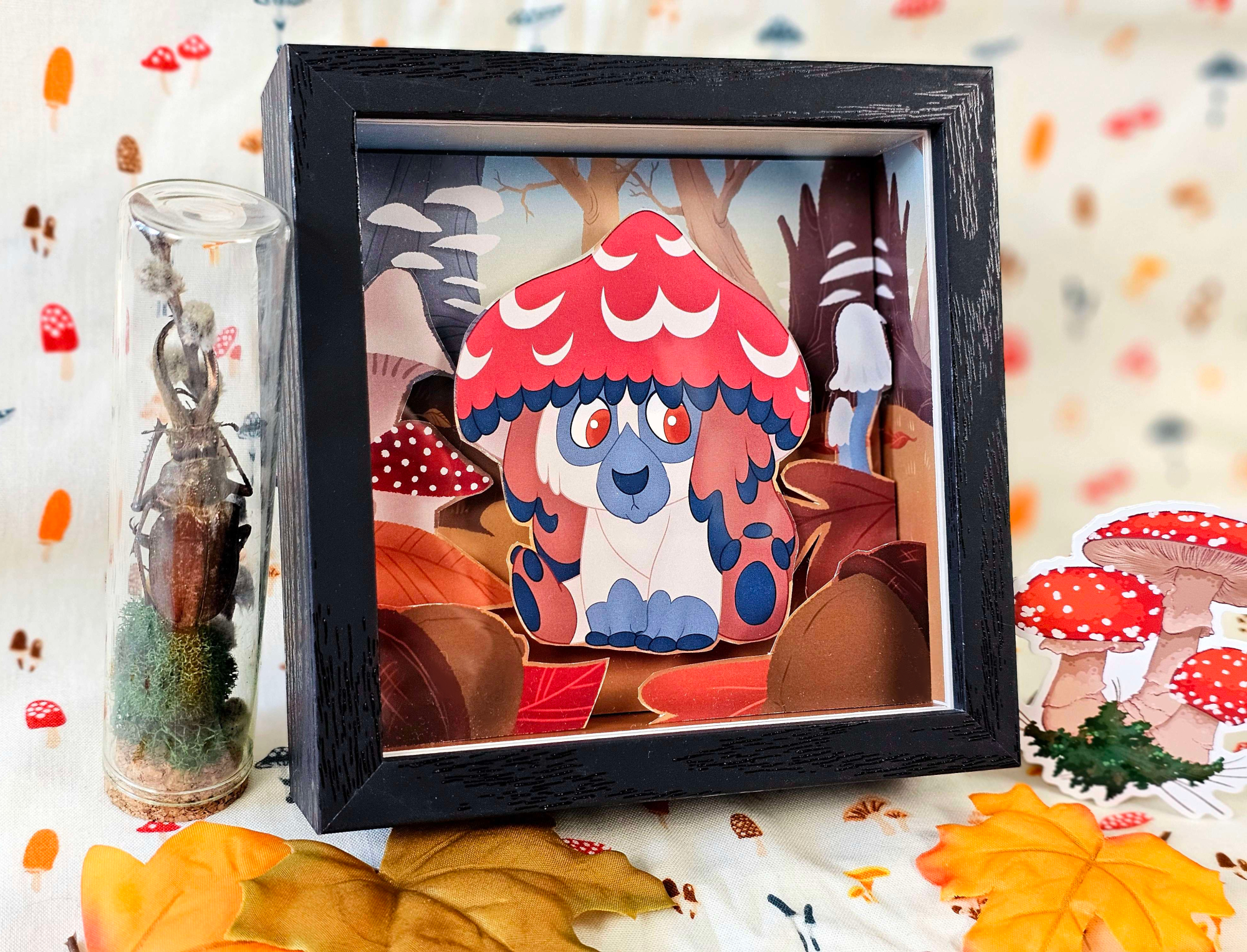 Spirit Familiar - Bonnet - Adoptable Mushroom Bear Puppy Creature Art Piece for Home Decor, Ritual, Focus - Image 5