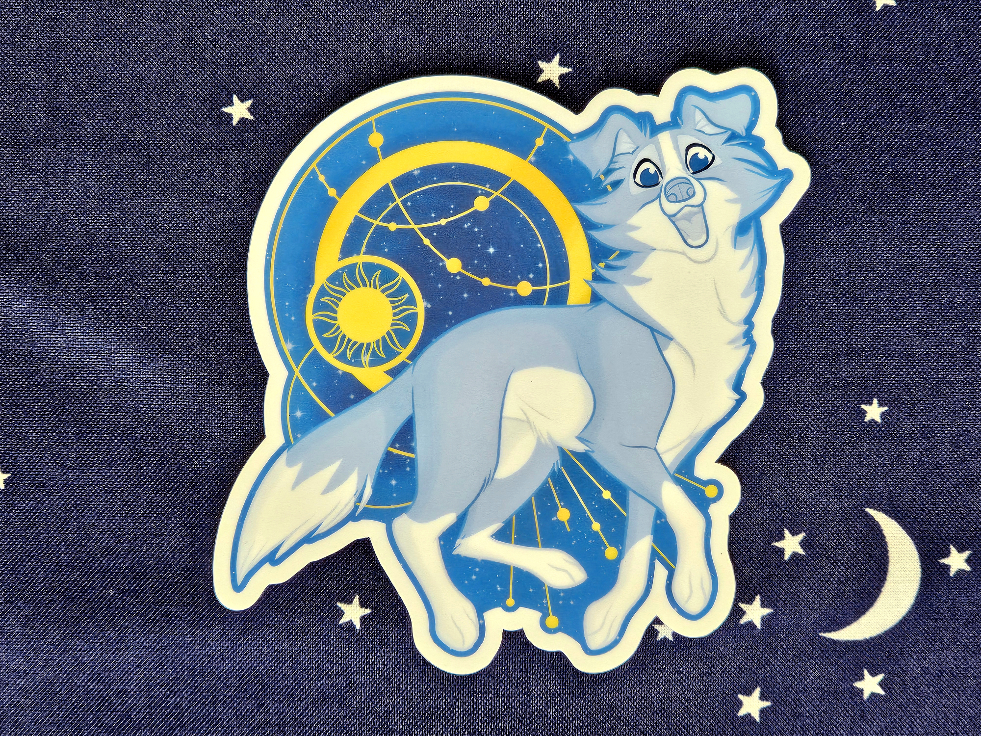Celestial Animal Vinyl Stickers - Maine Coon Cat, Border Collie Dog, Fancy Rat Waterproof Stickers - Image 3