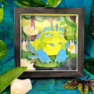 Spirit Familiar - Mogwart - Adoptable Frog Creature Art Piece for Home Decor, Ritual, Focus