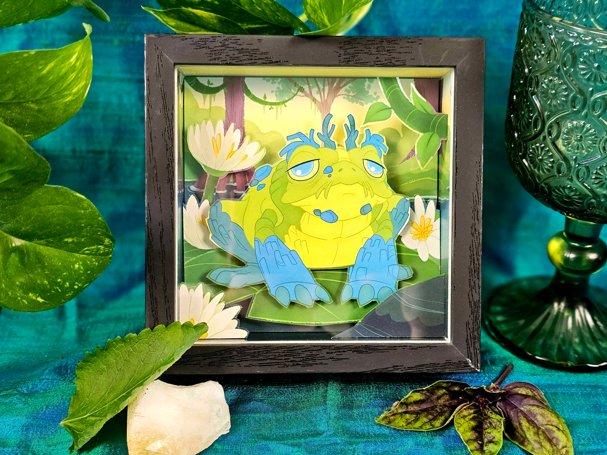 Spirit Familiar - Mogwart - Adoptable Frog Creature Art Piece for Home Decor, Ritual, Focus