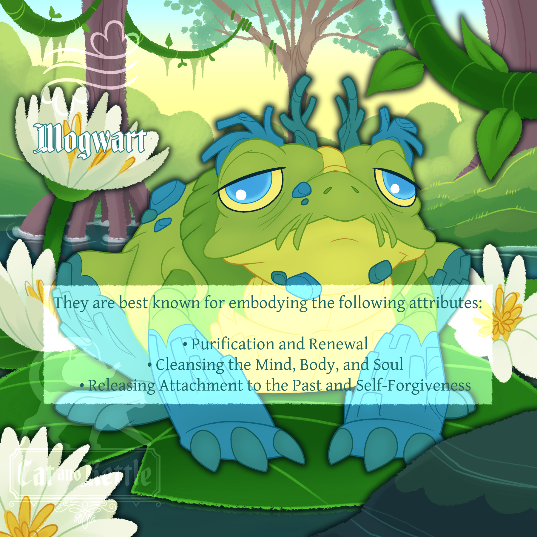 Spirit Familiar - Mogwart - Adoptable Frog Creature Art Piece for Home Decor, Ritual, Focus - Image 2