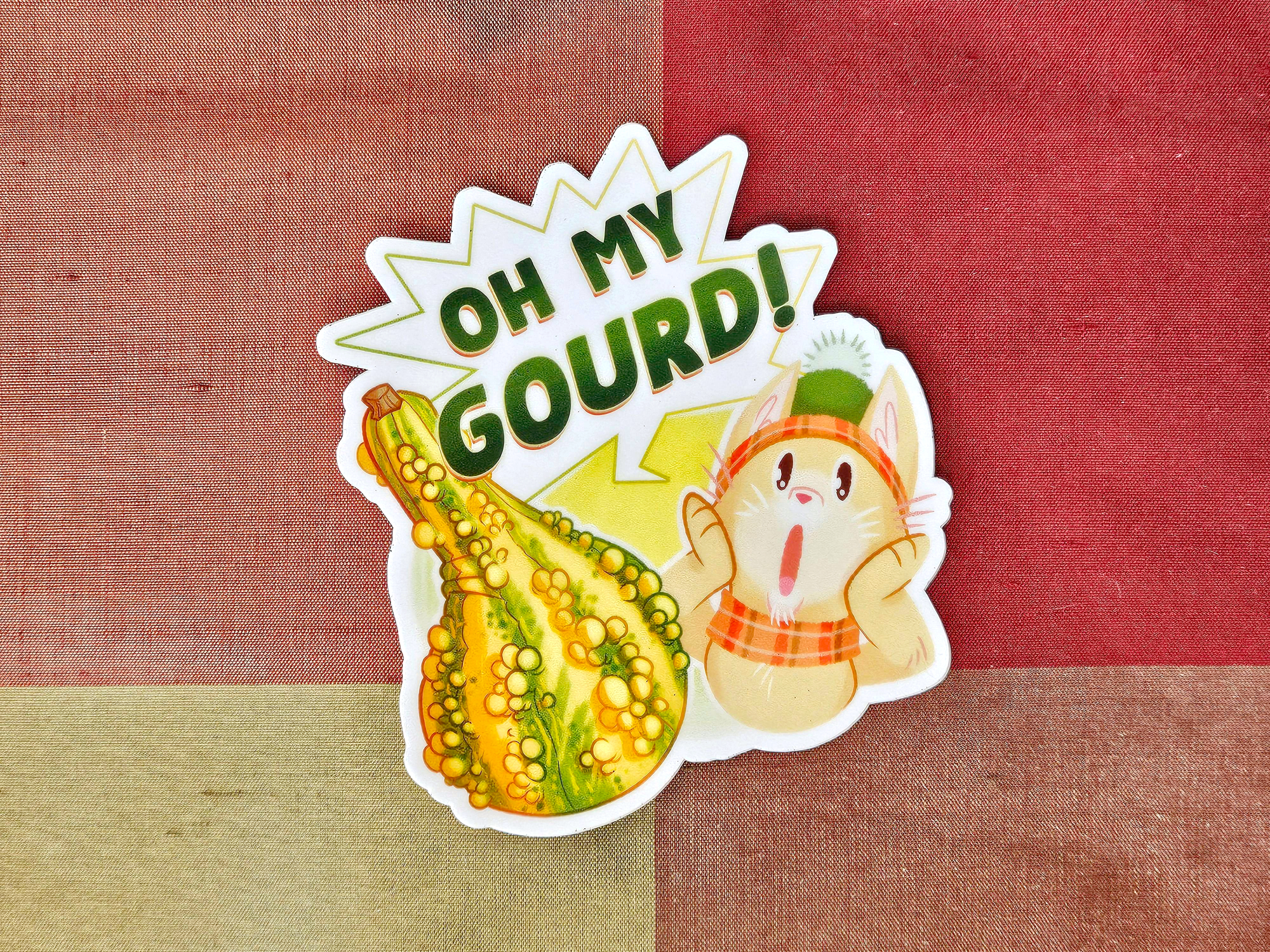 Oh My Gourd! - Vinyl Autumn Sticker for Water Bottles, Laptops, Journals, or Scrapbooking - Image 6