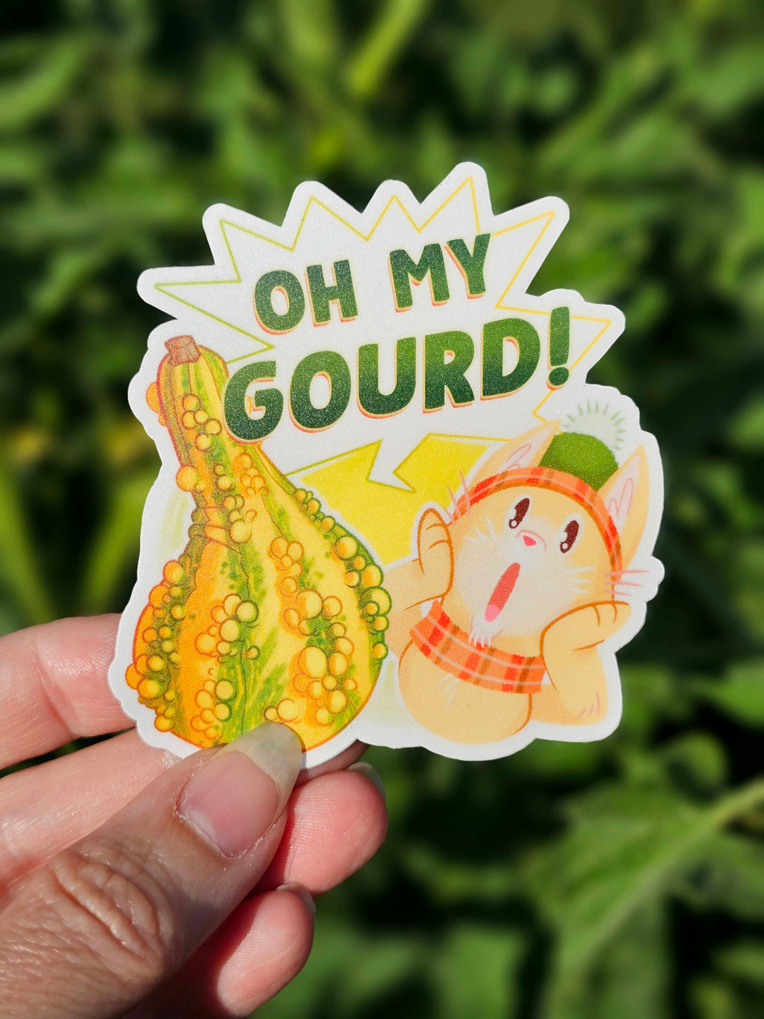 Oh My Gourd! - Vinyl Autumn Sticker for Water Bottles, Laptops, Journals, or Scrapbooking - Image 5