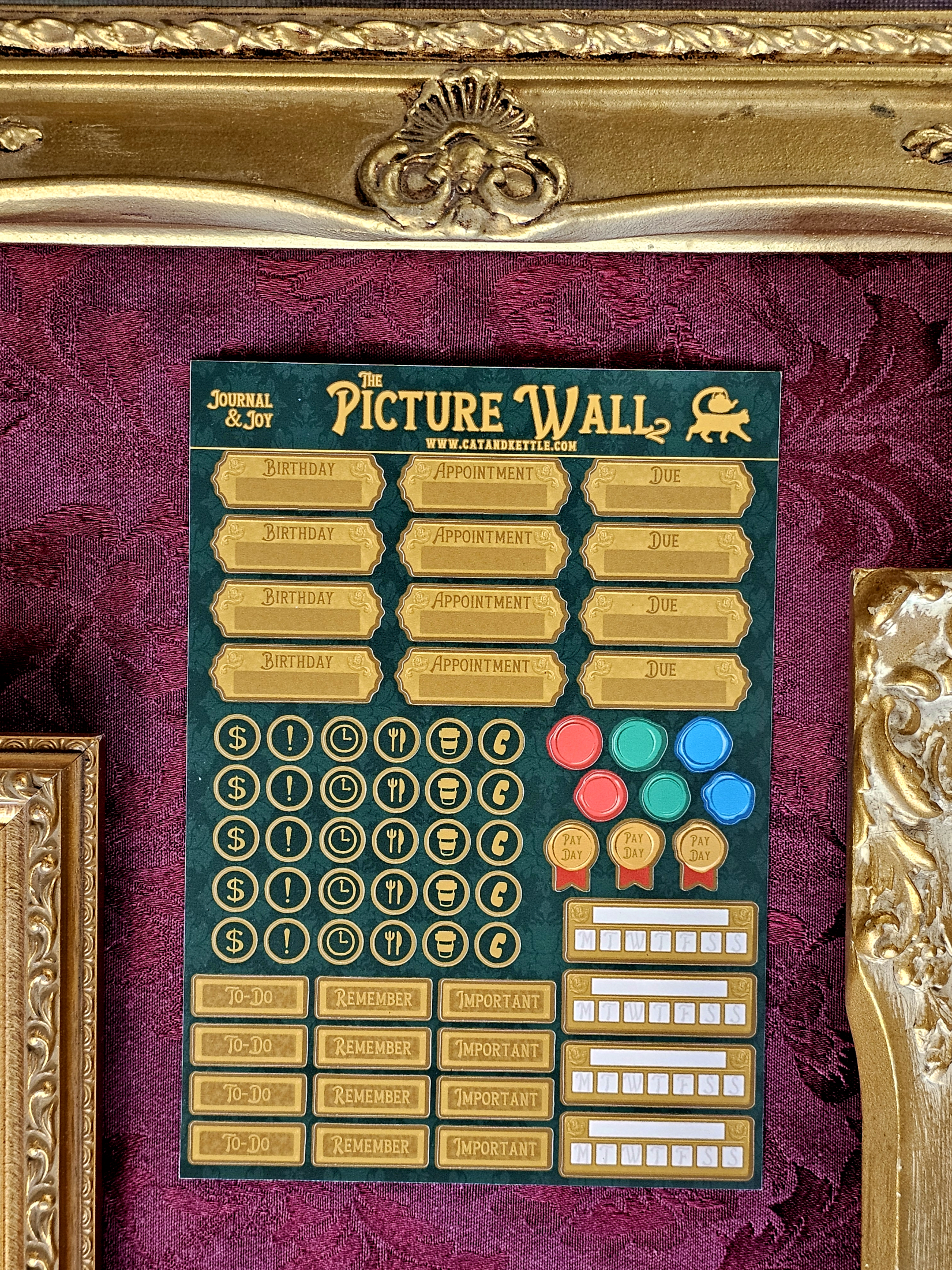 Picture Wall Sticker Sheets - Planner Stickers for Tracking, Productivity, Bullet Journals, and Agendas - Image 6