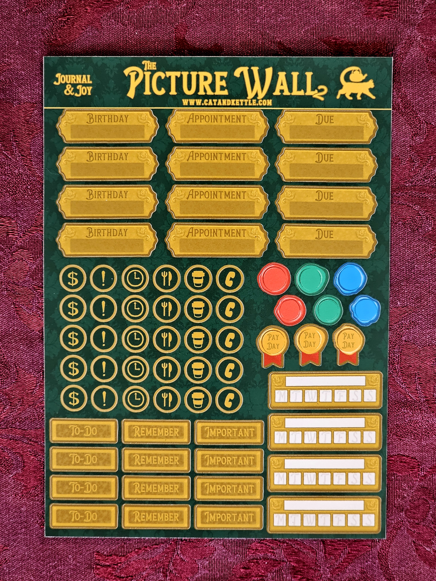 Picture Wall Sticker Sheets - Planner Stickers for Tracking, Productivity, Bullet Journals, and Agendas - Image 5